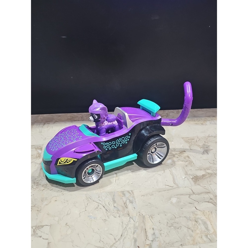 Paw Patrol Shade Cat Pack Transforming Vehicle & Action Figure Rare Set Toy Car